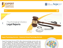 Tablet Screenshot of expertpsychologyservices.com